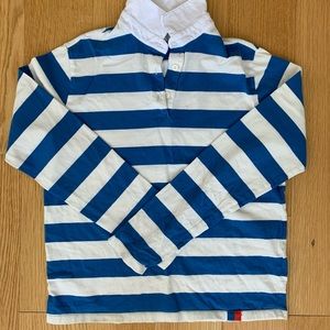 KULE striped long sleeve polo